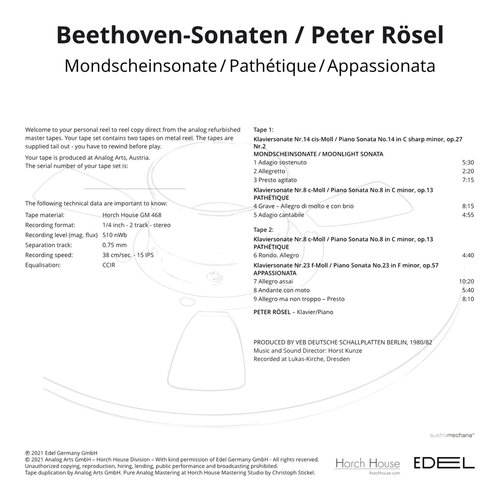 Peter R Sel Beethoven Sonaten Flourish Audio