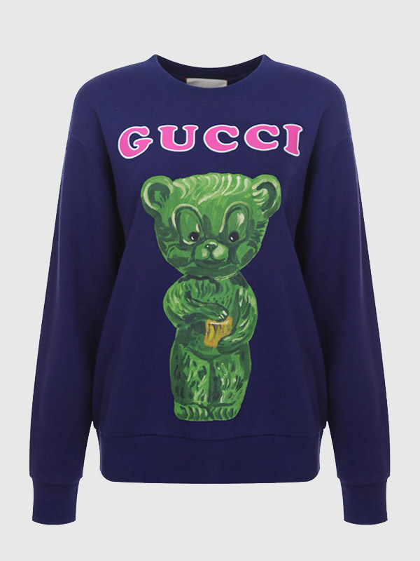 gucci 古驰 女士 黑色小熊卫衣/ gucci black bear hoddie